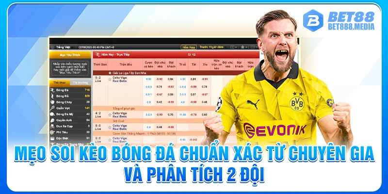 Mẹo soi kèo bóng đá chuẩn xác từ chuyên gia và phân tích 2 đội